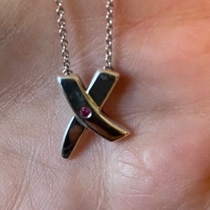 Authentic Tiffany Paloma Picasso Kiss Necklace